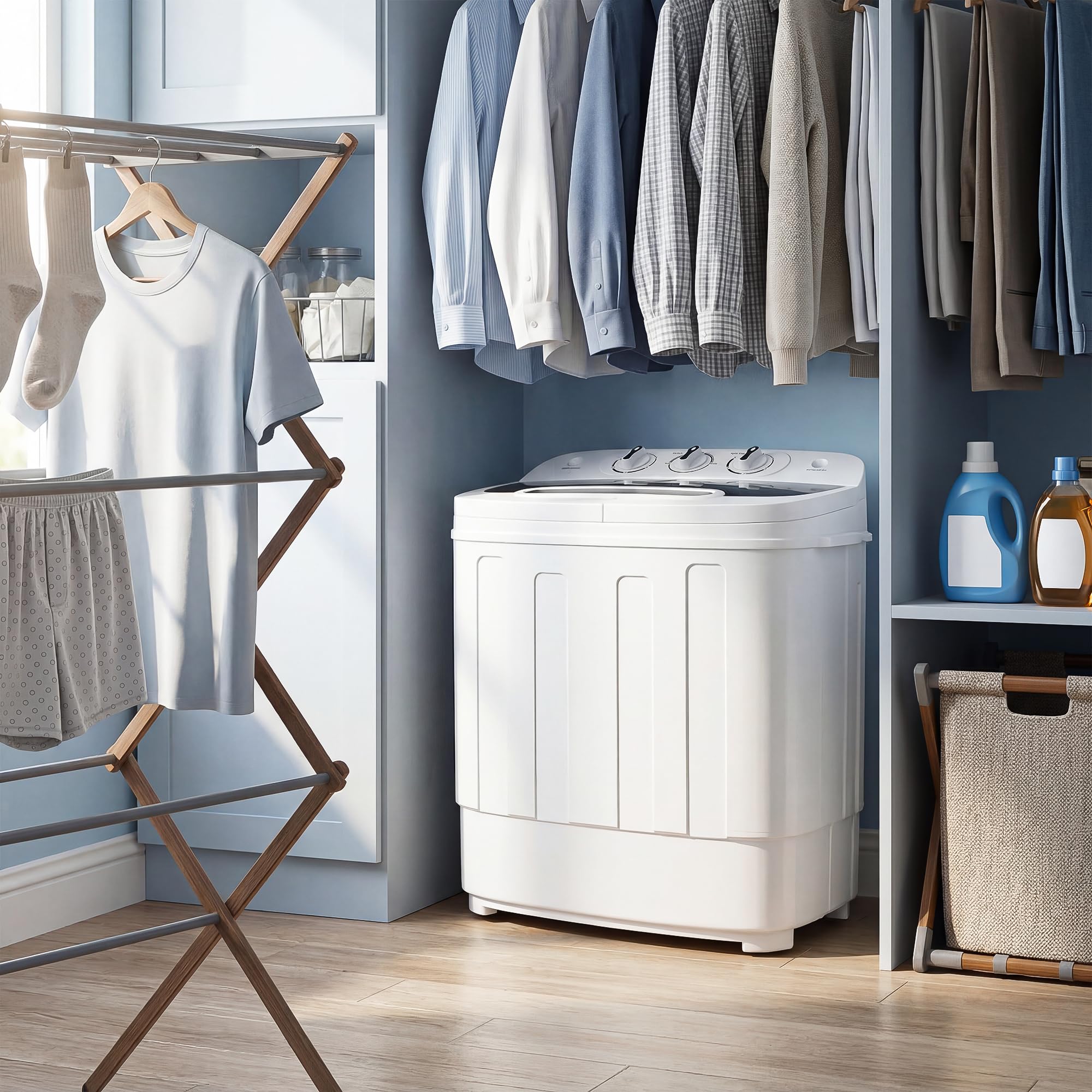 Amazon.com: ZenStyle Twin Tub Small Washing Machine 13lbs
